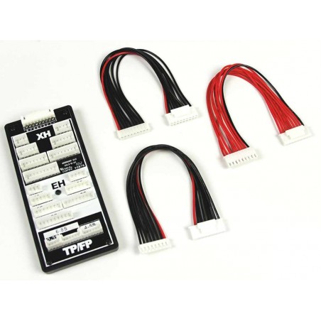Accessoires chargeurs - Platine équilibrage Universel 2-8S Hitec JST-XH-EH-TP/FP - FLASH RC