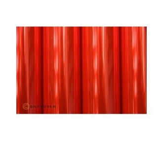 Schrumpfbare Umhüllung - ORACOVER fluoreszierend rot transparent 2m - FLASH RC