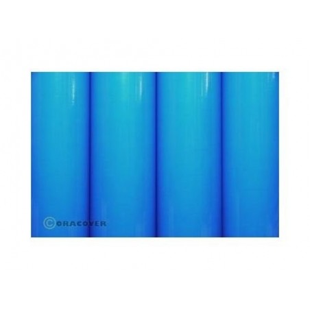 Heat-shrinkable covering - ORACOVER blue fluo 2m - FLASH RC