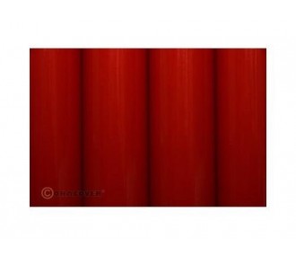 Schrumpfbare Bespannung - ORACOVER leuchtend rot scale 2m - FLASH RC