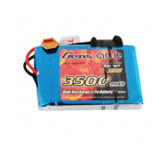 Batteries d'émission - Batterie Tx Gensace Lipo 3500mAh 3.7V prise JR/Graupner - FLASH RC