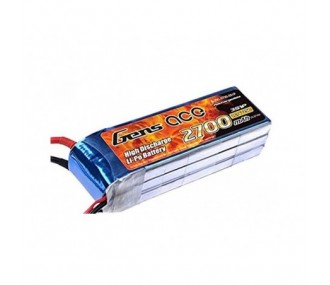 Batteries d'émission - Batterie Tx Gensace lipo 3S 11.1V 2700mAh prise Futaba/JST-XHR-3P/JST-SYP - FLASH RC