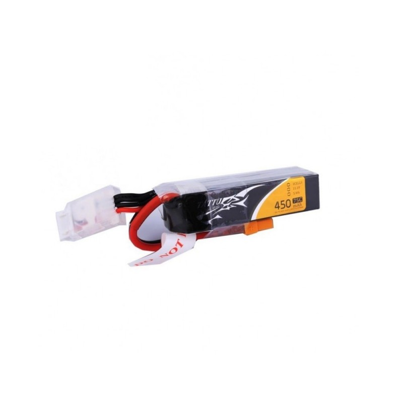 Batterie di propulsione per aerei RC - Tattu lunga lipo 4S 14.8V 450mAh 75C xt30 presa batteria - FLASH RC