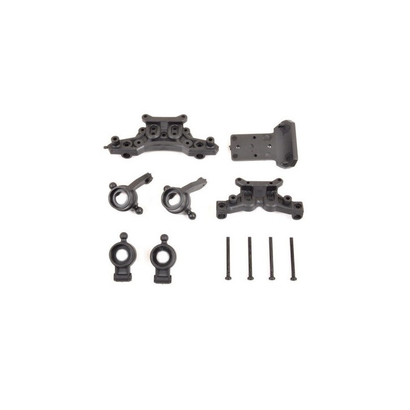 Piezas de repuesto para coches RC - T4933/06 - Llantas delanteras y traseras + amortiguadores - Pirate Tracker/Booster - FLASH R