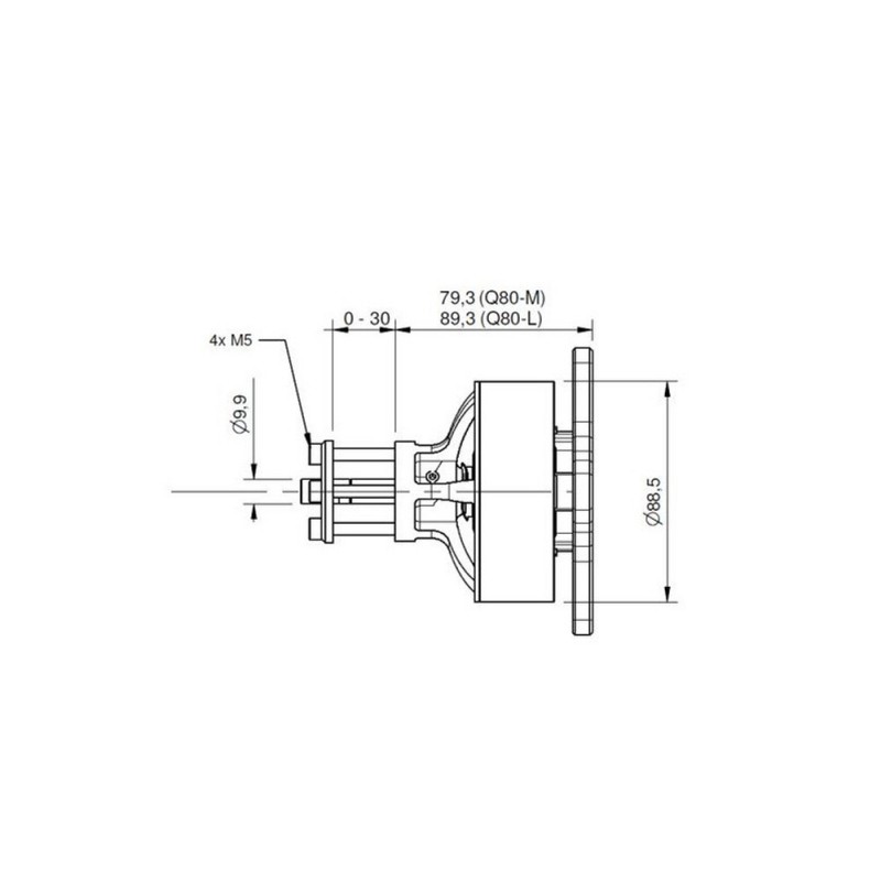 Outrunner - Brushless-Motor Hacker Q80-8M V2 - FLASH RC