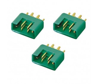 MPX socket - MPX socket 6 pins male (x3) M6 50A original MULTIPLEX - FLASH RC