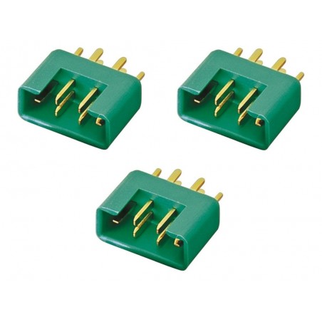 MPX-Stecker - MPX-Stecker 6-polig männlich (x3) M6 50A original MULTIPLEX - FLASH RC