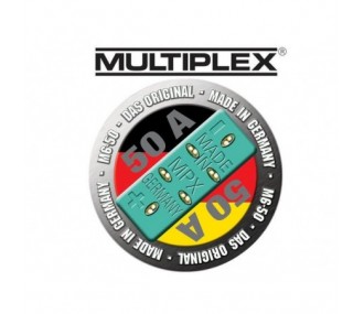 MPX socket - MPX socket 6 pins male (x3) M6 50A original MULTIPLEX - FLASH RC 2