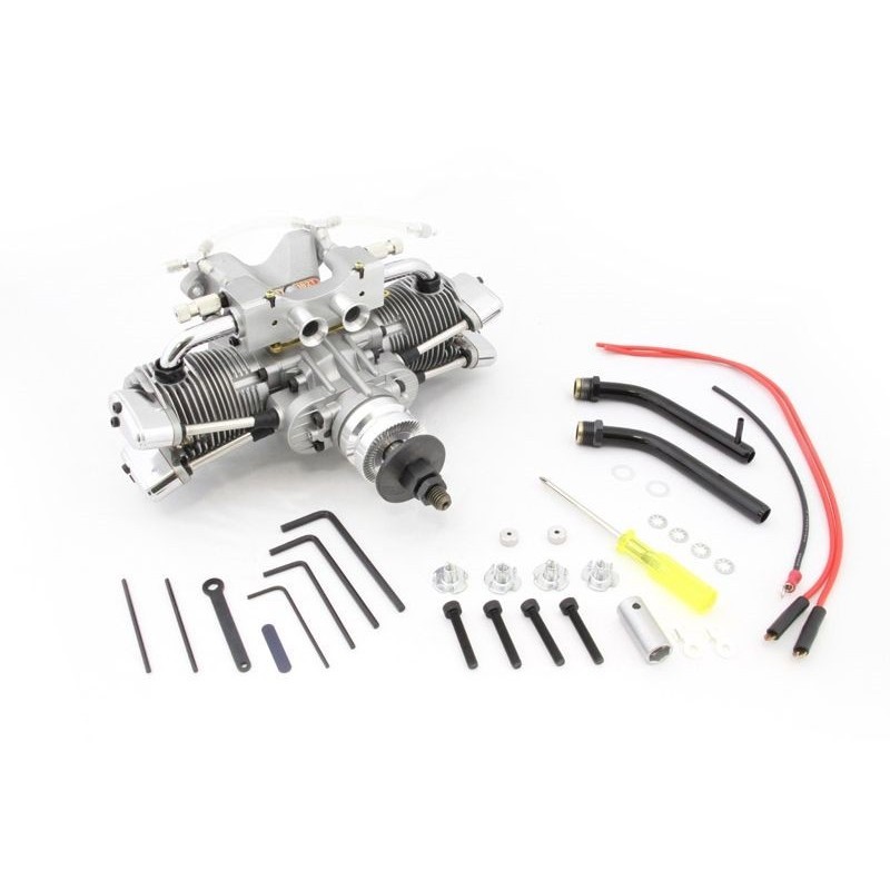 Moteurs Méthanol - Saito FA-182TD Moteur methanol bicylindre 30cc 4 temps - FLASH RC