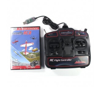 Simuladores de vuelo - Aerofly RC8 Simulador + Game commander modo 2 - FLASH RC