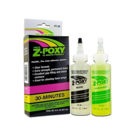 Epoxy Glue - Epoxy Glue 30min 237ml Z-POXY ZAP - FLASH RC