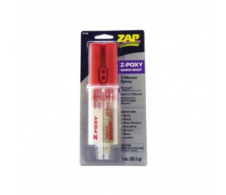 Colle Epoxy 5min seringue 28gr Z-POXY ZAP - FLASH RC