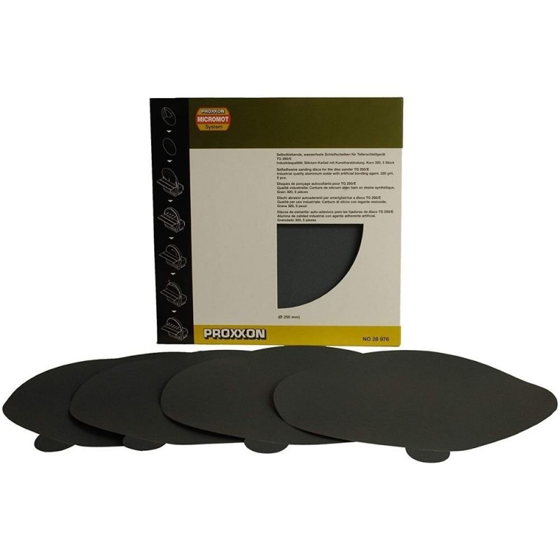 Abrasives & Sanding - Proxxon Sanding discs 320 grit for TG 250/E per 5 pieces - FLASH RC