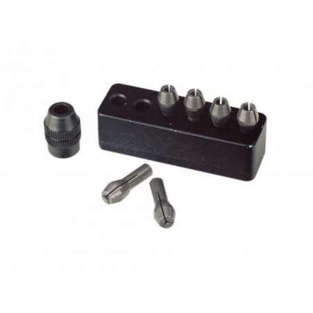 Spare parts - Proxxon MICROMOT collets 6 collets 1.0 - 1.5 - 2.0 - 2.4 - 3.0 and 3.2 mm - FLASH RC
