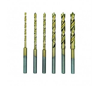 Brocas - Proxxon HSS Brocas con punta de centrado, juego de 6 piezas - FLASH RC