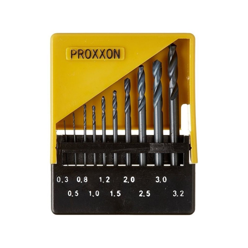Bohrer - Proxxon HSS-Bohrer DIN 338 10-teiliger Satz von 0,3 bis 3,2 mm - FLASH RC