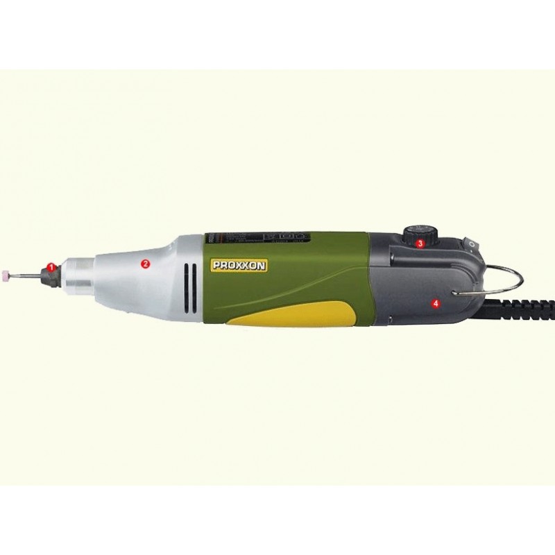 Proxxon IBS/E - Perçeuse-fraiseuse industrielle 100W 6 pinces de 1 à 3,2 mm, coffret 34 outils - FLASH RC