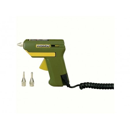 Proxxon HKP 220 - Pistolet à colle 200° avec 3 embouts et 4 bâtons de colle Ø 7 mm Lg 100 mm - FLASH RC
