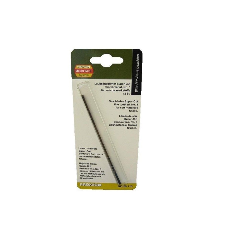 Blades & Cutting - Proxxon Super Cut Wood Blade, fine tooth (No.3: 34 teeth on 25mm), 12 pieces - FLASH RC