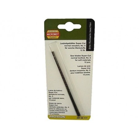 Blades & Cutting - Proxxon Super Cut Wood Blade, regular cut (No.5: 17 teeth on 25mm), 12 pieces - FLASH RC
