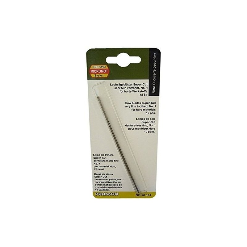 Blades & Cutting - Proxxon Super Cut Blade for Steel, very fine teeth (No1: 50 teeth on 25mm), 12 pieces - FLASH RC