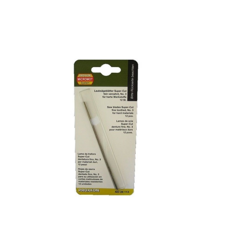Blades & Cutting - Proxxon Super Cut Steel Blade, fine tooth (No.3: 41 teeth on 25mm), 12 pieces - FLASH RC