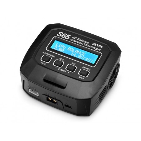Ladegeräte - Ladegerät S65 Bildschirm (2-4S ET 6A- 65W) 220V Sky-Rc - FLASH RC