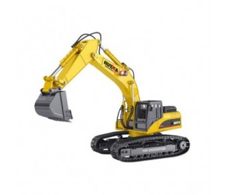 Camiones volquete y vehículos de construcción RC - Huina excavadora de metal 1/14th RTR (CY1580) - V4 - FLASH RC