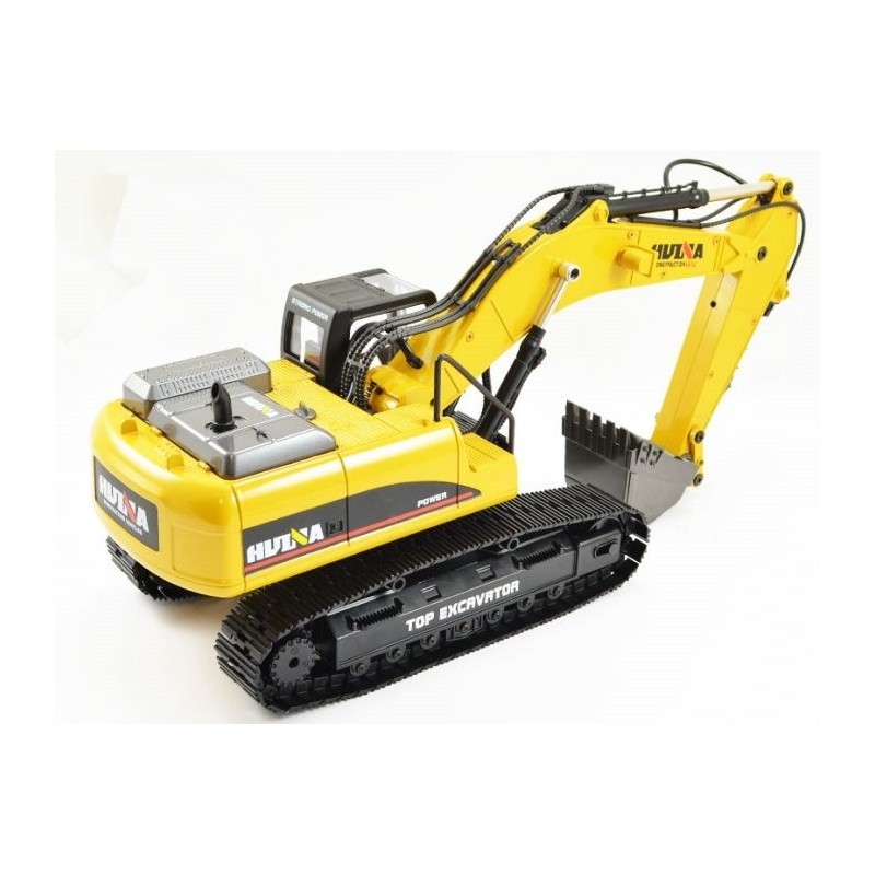 Camiones volquete y vehículos de construcción RC - Huina excavadora de metal 1/14th RTR (CY1580) - V4 - FLASH RC