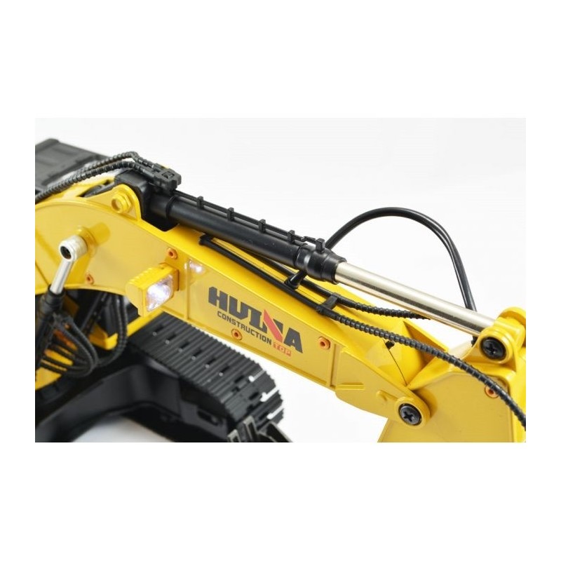 Dump trucks and construction vehicles RC - Huina metal excavator 1/14th RTR (CY1580) - V4 - FLASH RC