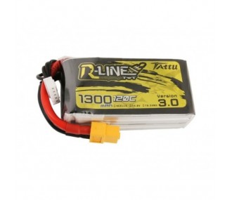 Batterie di propulsione per aerei RC - Tattu R-line V3.0 lipo 4S 14.8V 1300mAh 120C xt60 socket - FLASH RC