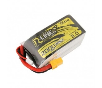 RC aircraft propulsion batteries - Tattu R-line V3.0 lipo 4S 14.8V 2000mAh 120C xt60 socket - FLASH RC 2