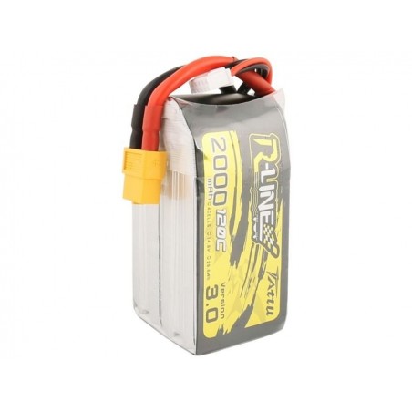 Baterías de propulsión de aviones RC - Tattu R-line V3.0 lipo 4S 14.8V 2000mAh 120C xt60 socket - FLASH RC