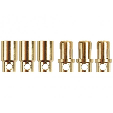 Toma OR 2/2,3/3/3,5/4/5/5,5/6/8 - Toma OR PK Ø8,0mm M/F (3 pares) - FLASH RC