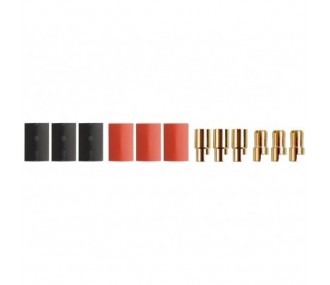 Prise OR 2/2.3/3/3.5/4/5/5.5/6/8 - Prise OR PK 6,0 mm M/F (3 paires) - FLASH RC