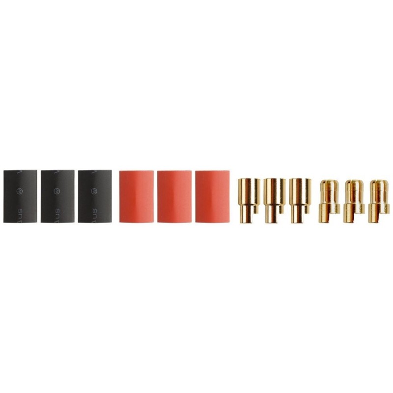 OR-Buchse 2/2.3/3/3.5/4/5/5.5/6/8 - OR-Buchse PK 6,0 mm M/F (3 Paare) - FLASH RC