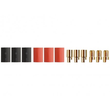 OR-Buchse 2/2.3/3/3.5/4/5/5.5/6/8 - OR-Buchse PK 6,0 mm M/F (3 Paare) - FLASH RC