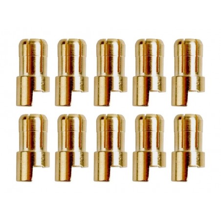 OR plug 2/2.3/3/3.5/4/5/5.5/6/8 - OR plug PK 6,0 mm male (10 pcs) - FLASH RC