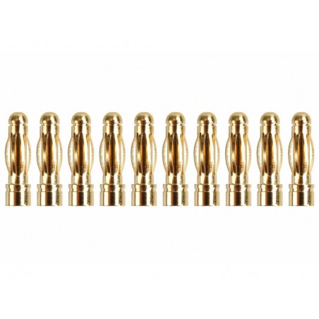 Presa OR 2/2,3/3/3,5/4/5/5,5/6/8 - Presa OR PK 3,0 mm maschio (10 pz) - FLASH RC