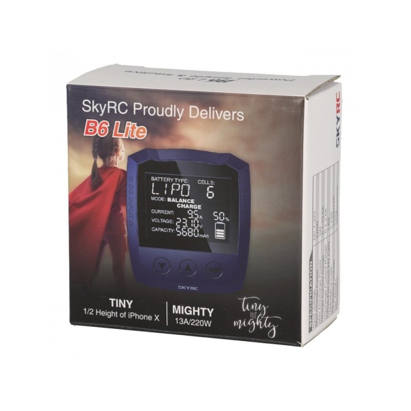 Cargadores - Cargador B6 Nano lite 220W 12V Sky-Rc - FLASH RC
