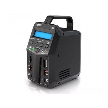 Cargadores - Cargador T200 Duo 2x100W 12V/220V Sky-Rc - FLASH RC