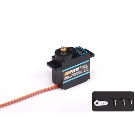Servos - Servo Mini FMS-092 MG 9g (FMSSER9MGDP) - FLASH RC