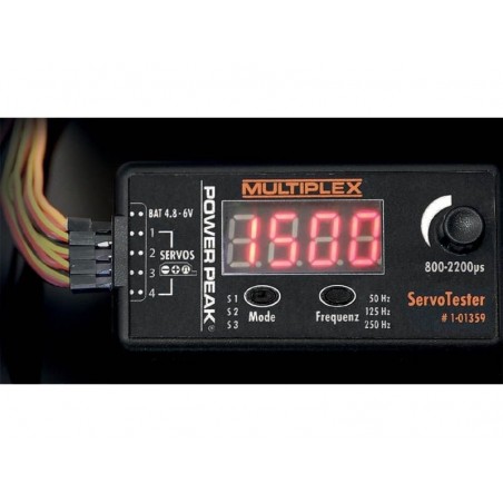 Servo tester - Multiplex Power Peak Servo Tester - FLASH RC