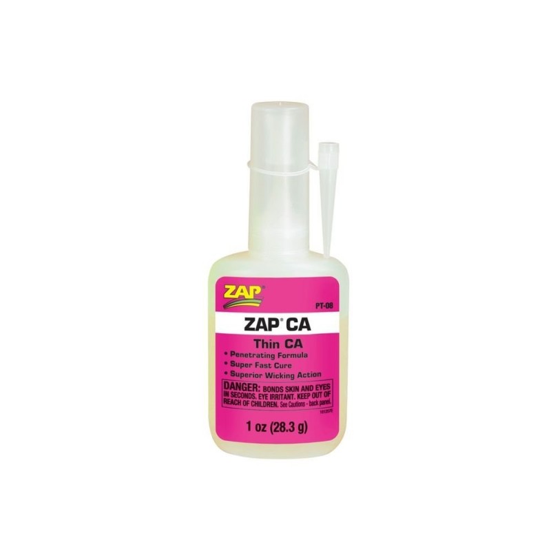 Holz-/Glaskleber - ZAP CA - Cyano fluide - 28 gr PACER - FLASH RC