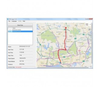 Registratore elettrico di bordo - Sky Rc GSM-015 GNSS GPS logger e misuratore di velocità - FLASH RC 2