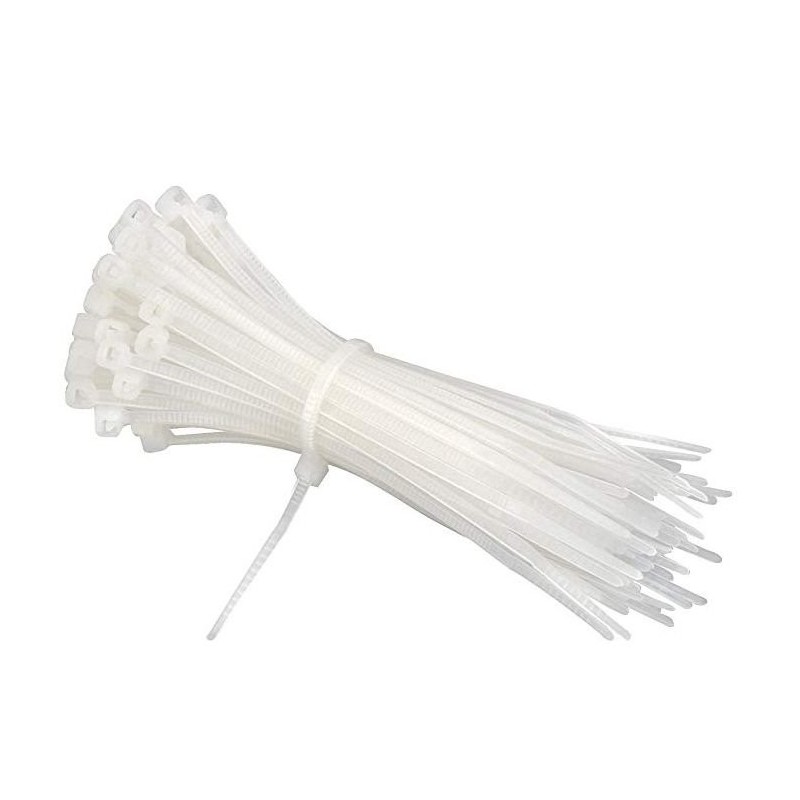 Serre cable rilsan naturel 3,2mmx142mm, 100 pièces - FLASH RC