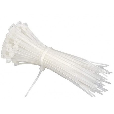 Serre cable rilsan naturel 3,2mmx142mm, 100 pièces - FLASH RC