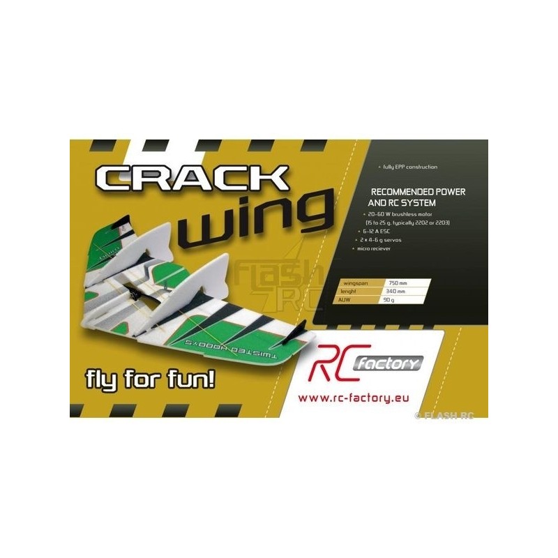 RC Alas voladoras - Crack WING FUN serie amarillo Rc Factory - FLASH RC