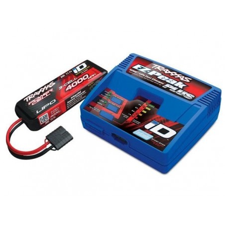 Caricabatterie - Traxxas NiMh/Lipo EZ-Peak Plus 2970G + LiPo 3S 4000MAH 2849X - FLASH RC