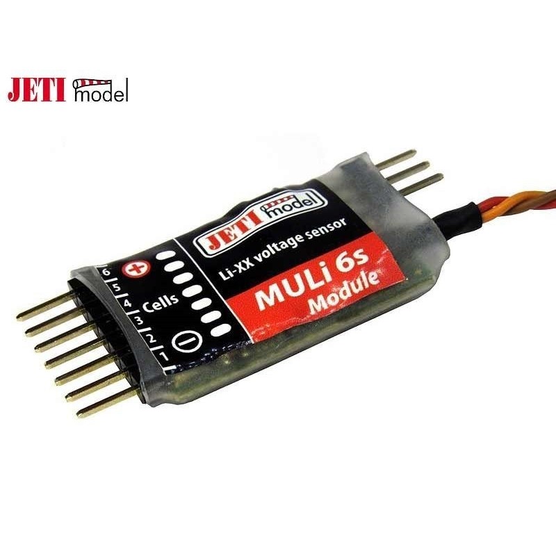 Andere Module & Telemetrie - Spannungssensor MULi6S Jeti Li-XX-Modul - FLASH RC